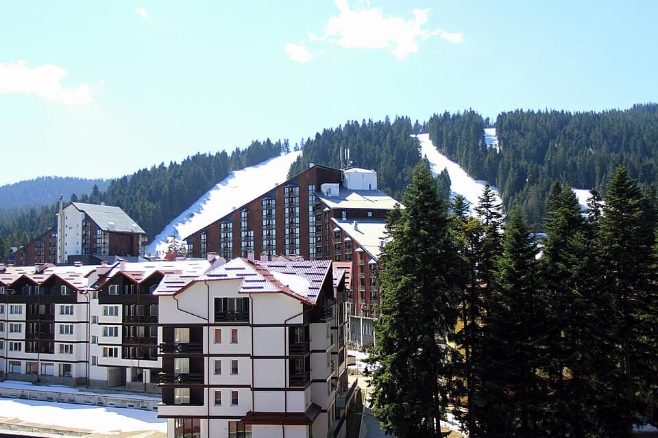 The Borovets ski resort in the Rila Mountains