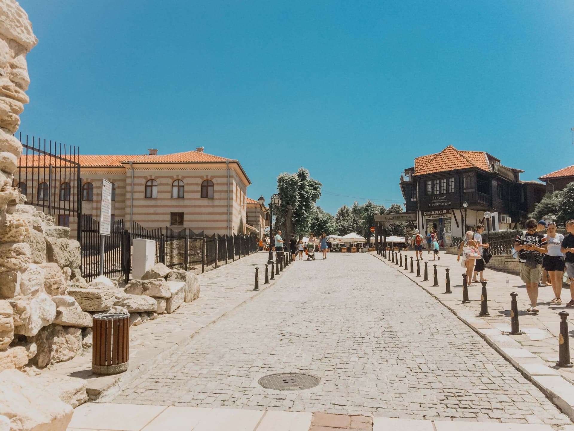 The entrance and old fortifications of Nessebar's old town