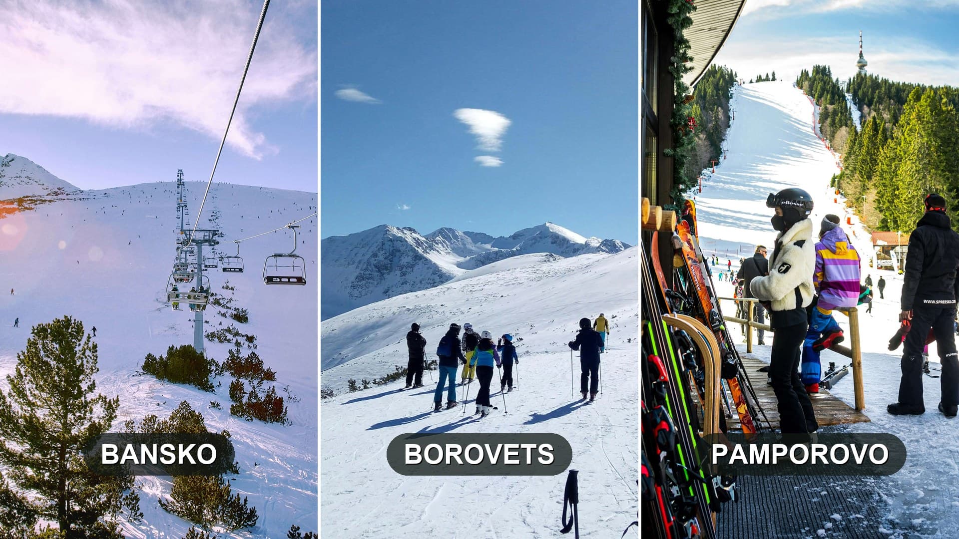 Borovets vs Bansko vs Pamporovo: Which Ski Resort?