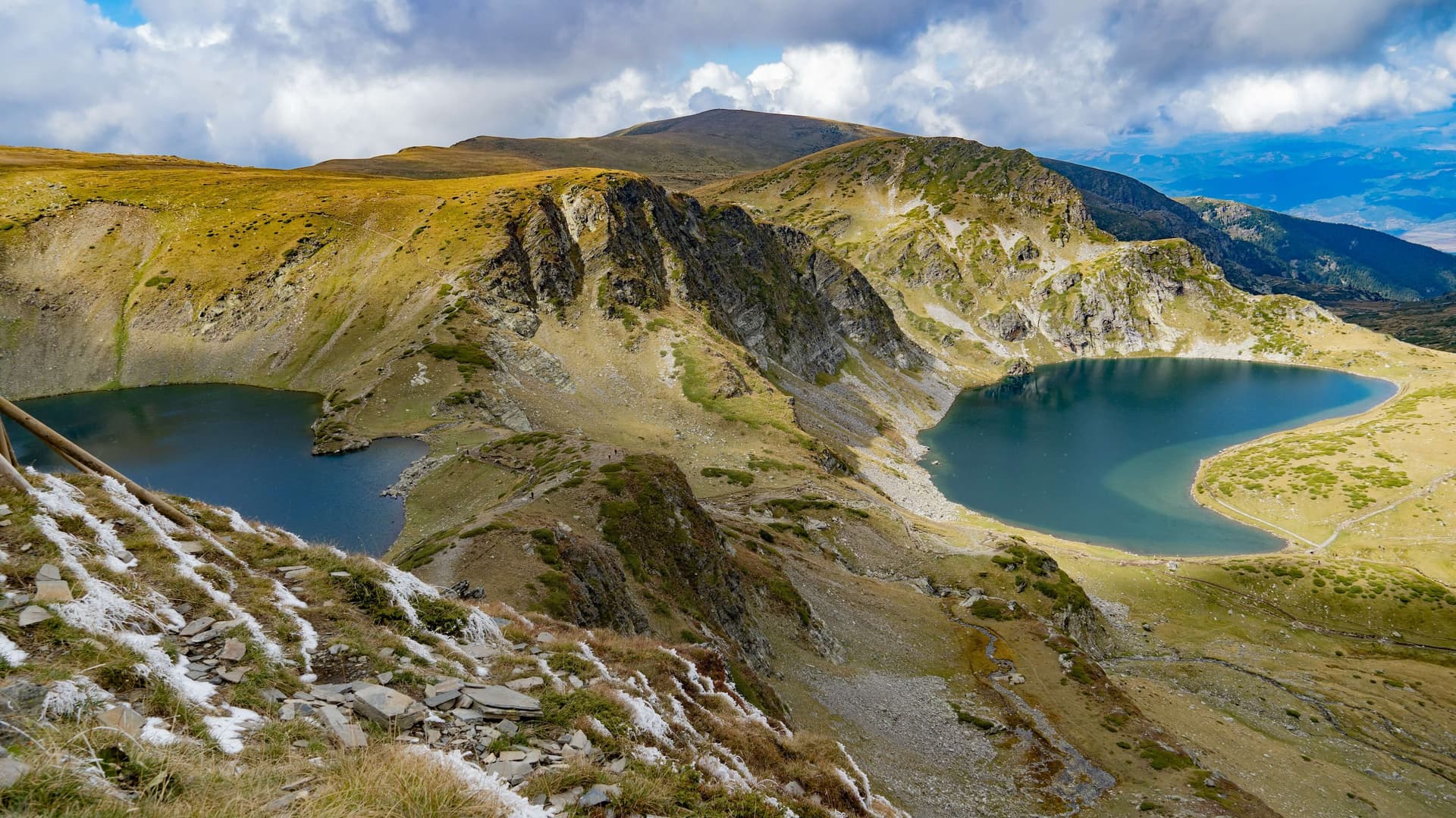 The Seven Rila Lakes seen from the panoramic viewpoint