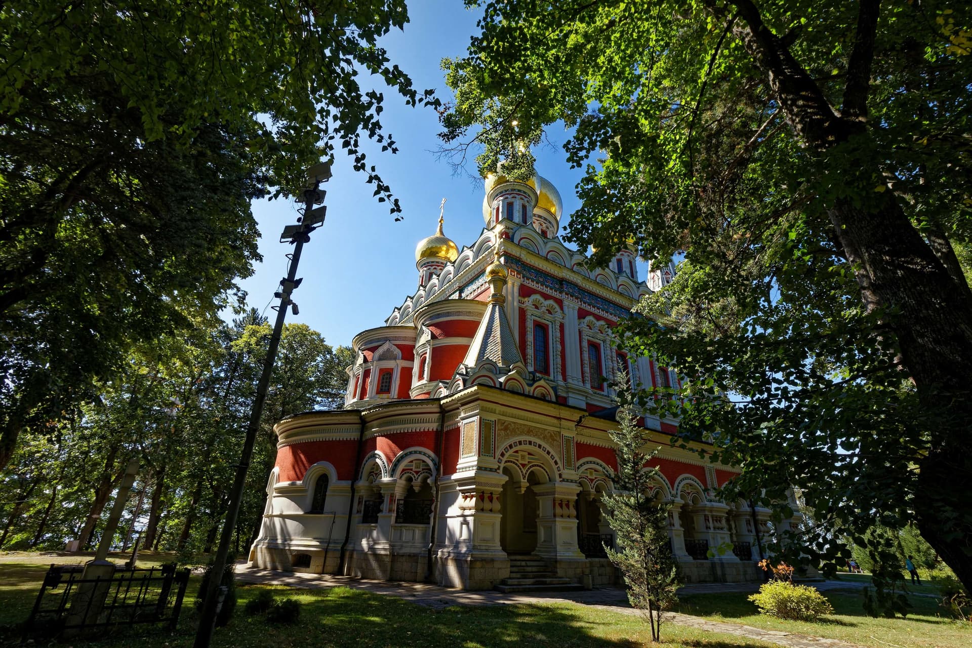 The golden domes of the Shipka Memorial Church
