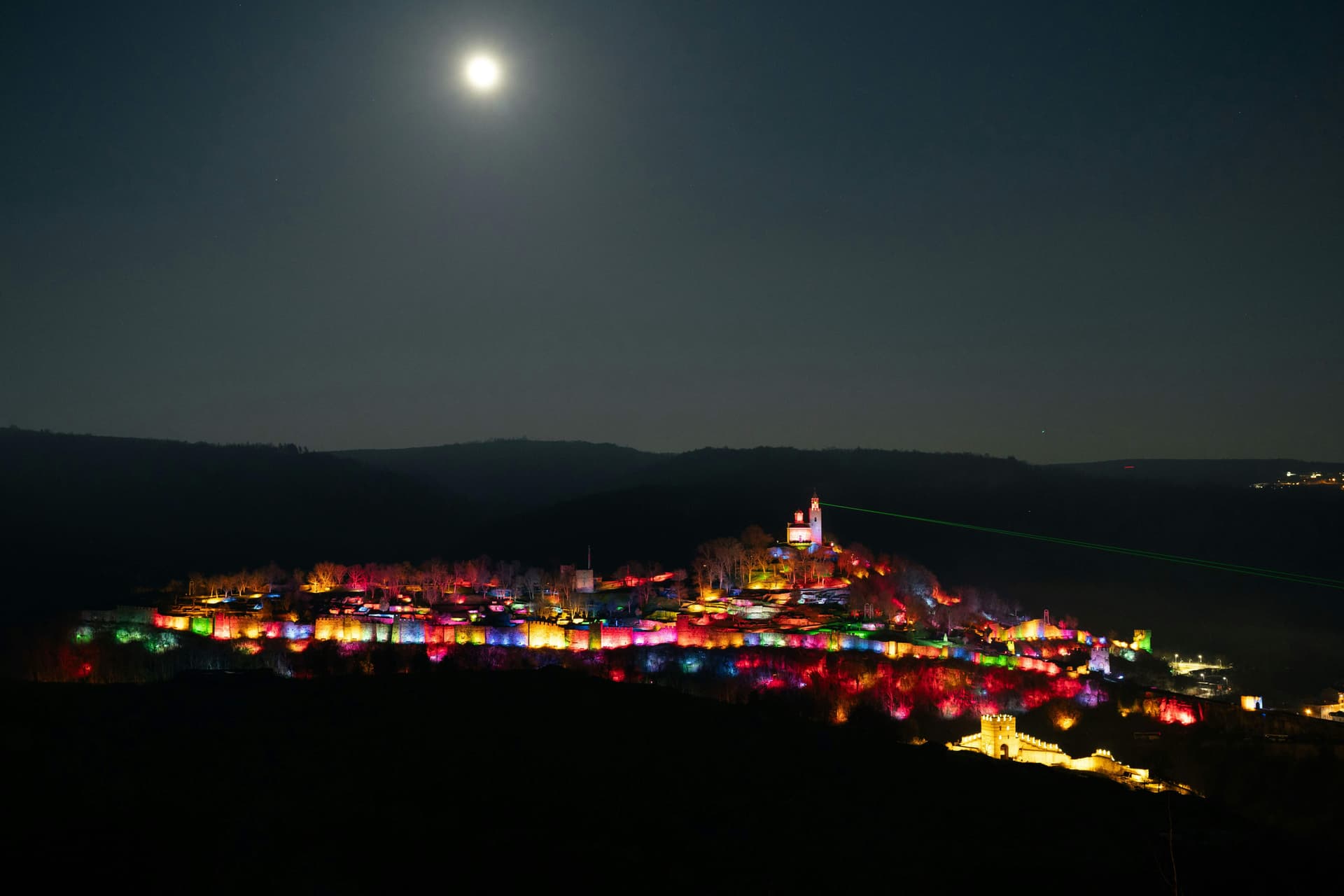 The Sound and Light show at Tsarevets Fortress