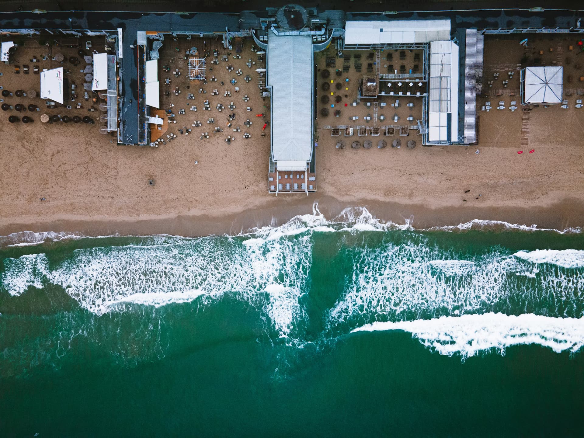 Varna beach from above